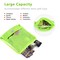 Costway Drawstring Backpack String Bag Folding Sports Sack w/Zipper Pocket Black\Blue\Green\Pink